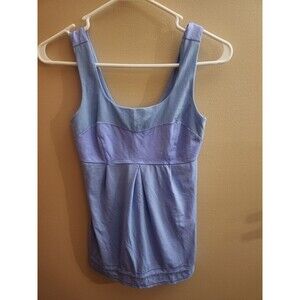 Lululemon Elevate Tank Top Angel Blue Periwinkle Purple Size 4